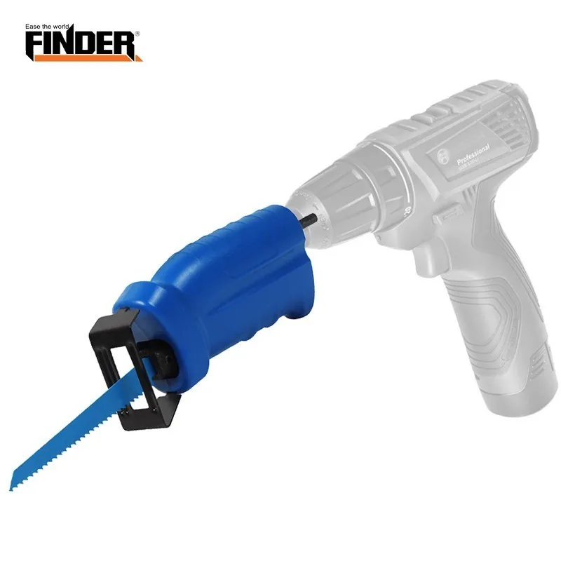 

FINDER Electric Drill Change Into Reciprocating Saw Adapter For Wood Metal Cutting With 3 Blades Power Tool Accessory Attachment