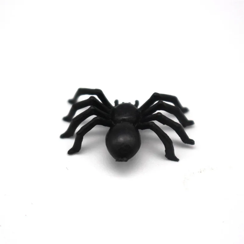 Cosplay&ware 50pcs Plastic Black Spider Trick Toy Halloween Haunted Prop Decorations Christmas Children’s Day -Cosplayware Store