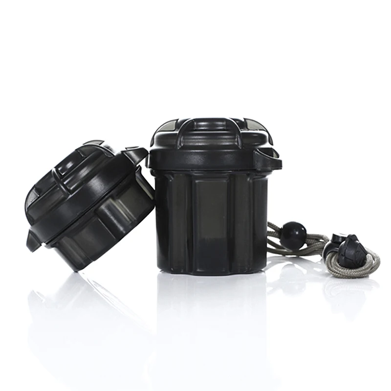 Outdoor EDC Gear Survival Capsule Waterproof Storage Container Battery Holder Box Case Tool Camping