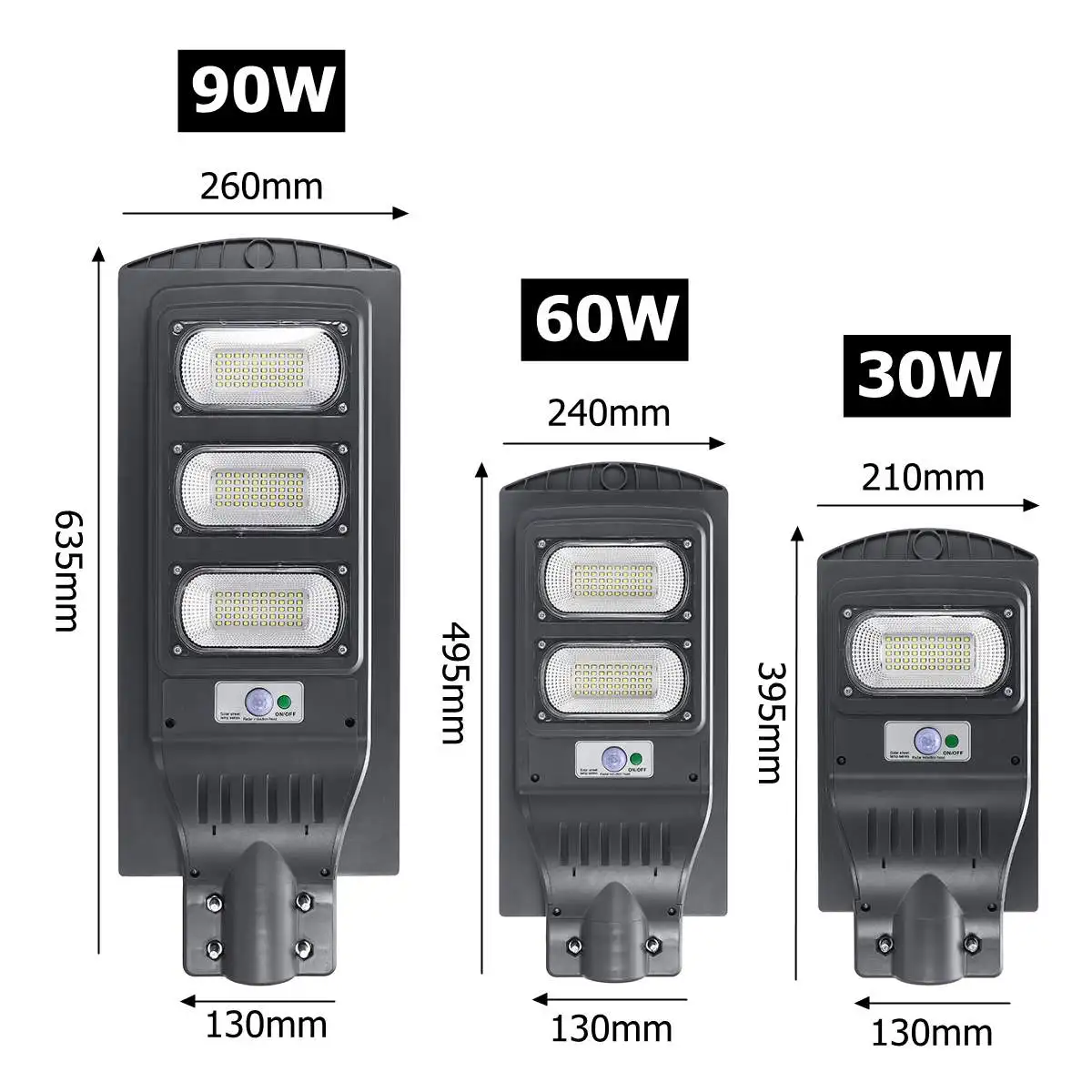 60/90/150W LED Wall Lamp IP65 Solar Street Light Radar motion 2 In 1 Constantly bright& Induction Solar Sensor Remote Control