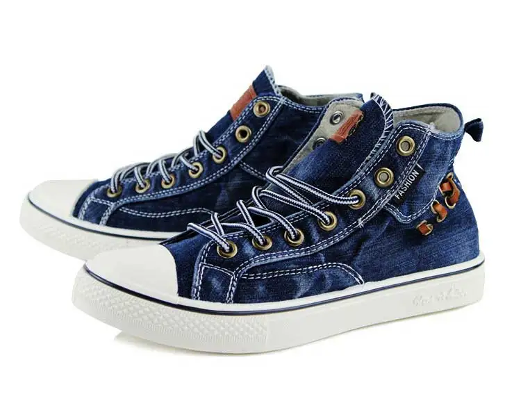 حذاء رجالي الذكور رياضية الربيع 2019 مان الأزياء عالية أعلى قماش سكيت حذاء الإناث قماش كلاسيكي أحذية أسود أزرق رمادي