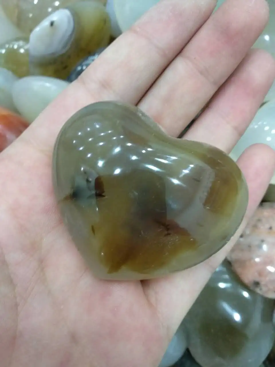 Gorgeous-rare-cornalina-Geode-cristal-cuarzo-gata-coraz-n-pulido-esp-cimen-piedras-naturales-y-minerales