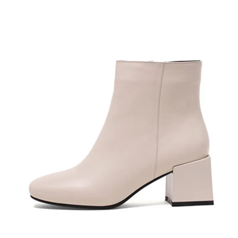 Memunia Nouvelle Fur Bottes Mode Not Cuir With Talons En Casual Femmes black Bas Talon Cheville 2018 Véritable Confortable Fur Carré Bout beige Fur Black 0O8nPkw
