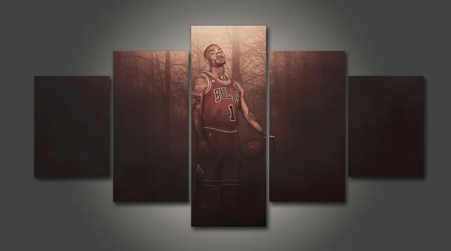 Цветные картины спортивный Баскетбол NBA Jordan James 7 Kobe Curry Ross Art Framework домашний декор 5