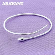925 silber Schlange Offene Armreif Armreif Für Frauen Männer Silber Schmuck Zubehör