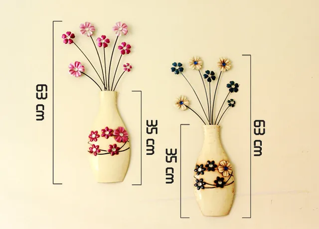Set Of 2 Flower Vase Rustic Wall Mounted Hanging Art Decoration Free Shipping Vintage Retro Look Set Of 2 Flower Vase Rustic Wall Mounted Hanging Art Decoration Free Shipping Vintage Retro Look