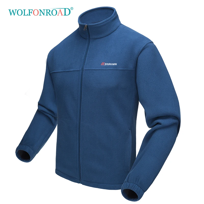 

WOLFONROAD Men Fleece Jacket Coat Hiking Camping Jacket Winter Fleece Mountain Jackets Outdoor Sport Clothes 6XL Climbing Jacket