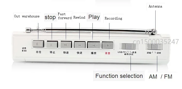 PANDA 6503 Радио Поддержка воспроизведения USB TF карта MP3 музыкальная лента машина функция транскрибции