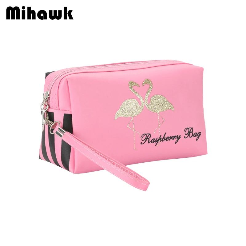 

Mihawk Flamingos Pattern Cosmetic Bags Women's Beauty Case Toiletry Tote Lady Perfume Mirror Lipstick Makeup Storage Pouch Stuff
