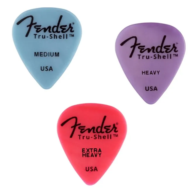 Fender Tru-Shell 351 медиатор для гитары, по 1 штуке