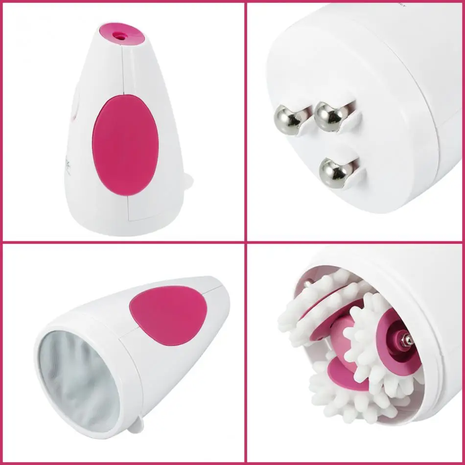 Dispositivo de Vibração do Corpo Máquina de Queima de Gordura Elétrica Beleza Rosto Magro & Heat Terapia Perder Peso Anti Celulite Rolo Massageador 3d 7 High Quality Beleza e saúde