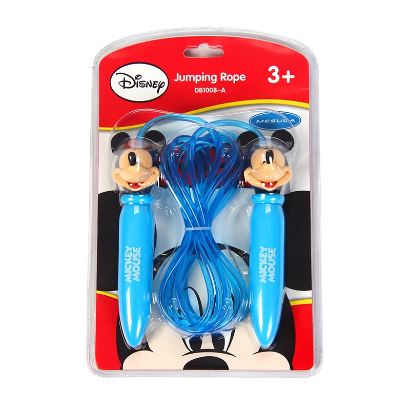 DISNEY Mickey Cartoon Kids 9 Feet Jump Ropes Plastic Handle Sport Bodybuilding Skipping Ropes Corda De Pular Gym Equipment girl (2)