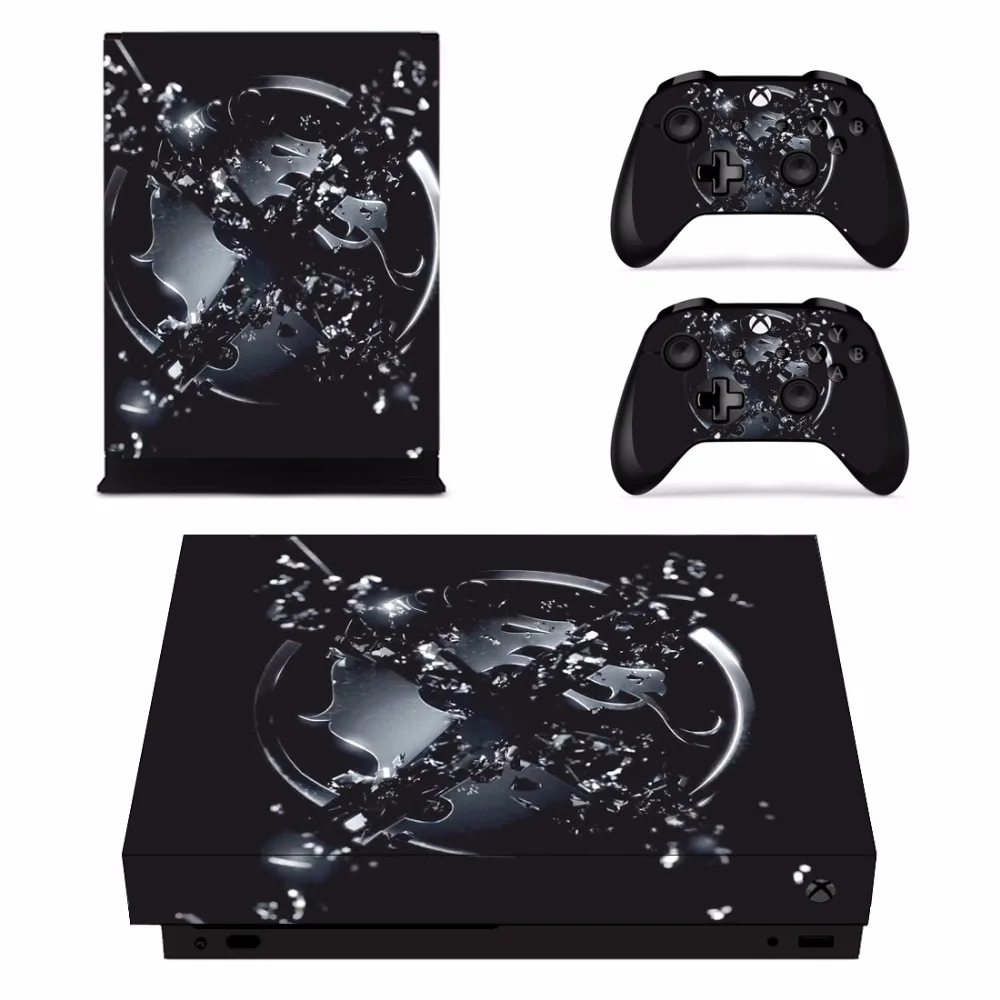 Игры Mortal Kombat кожи Стикеры наклейка для Microsoft Xbox One X Slim консоли и 2 контроллеры