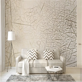 

3D European 3d Murals Customize Wallpaper Wood Grain Broken Texture Minimalist Environment Friendly Study Kitchen TV Background