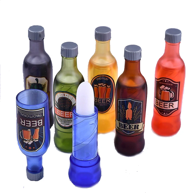 

Fashion Fruit Flavour Colorless Lip Balm Sweet Cute Beer Shape Moisturizer Nourishing Faint Scent Lipstick Makeup Lip Smacker