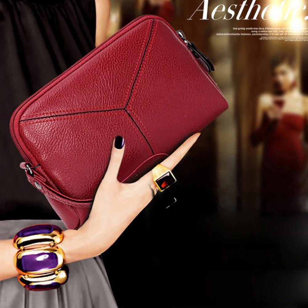 

pu leather clutch wallets Mini phone bag card coin purse clutch bag women wallets zipper long purse solid color wallets luxury