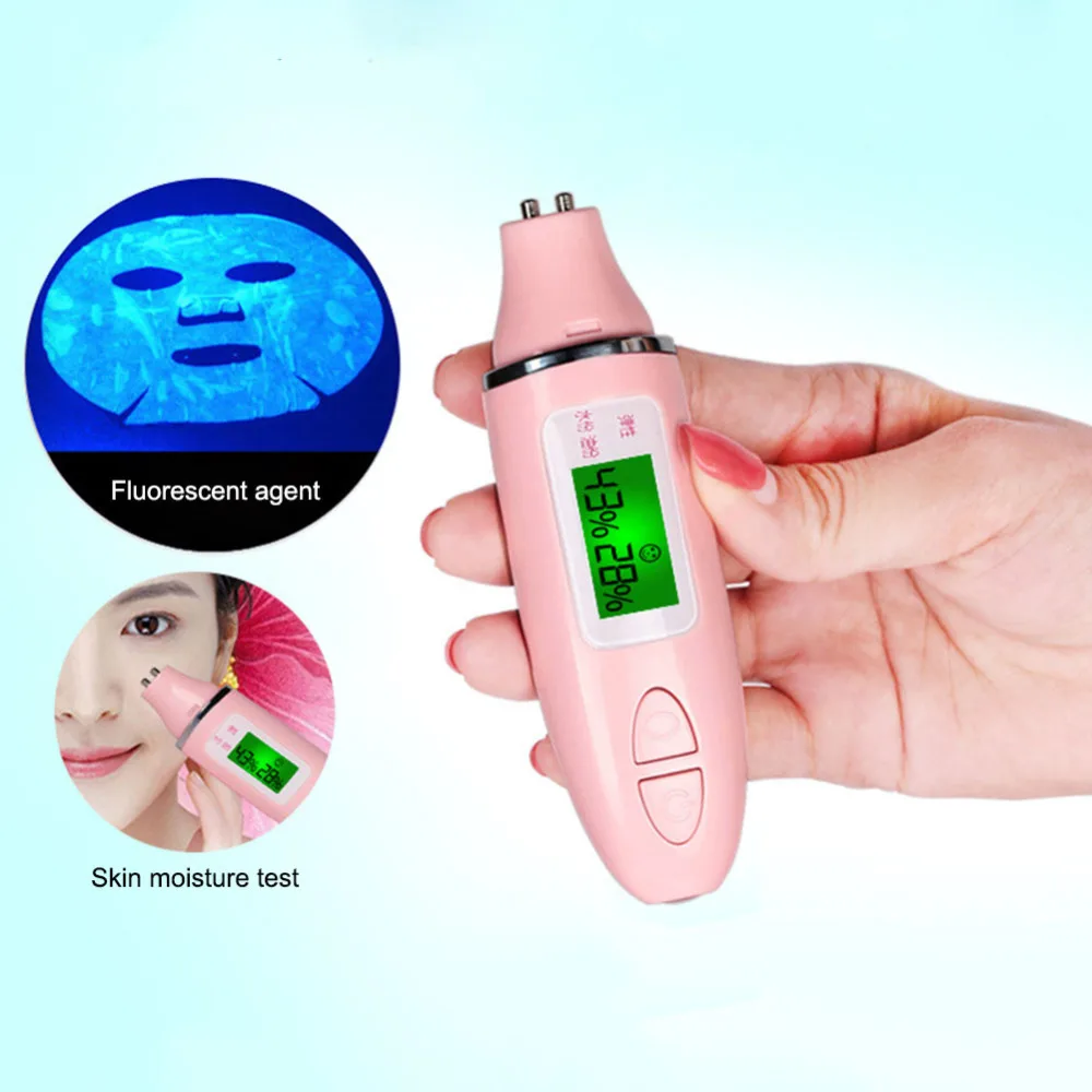 Цифровой ЖК-дисплей датчик кожи тестер влажность лица вода масло анализатор лица портативный уход за кожей мониторинг инструменты