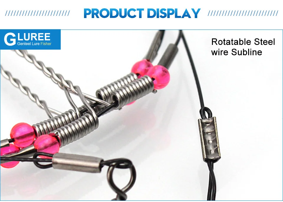 GLUREE-5Pcs-93cm-Fishing-Hook-String-Hook-Balance-Bracket-Fishing-Rigs-Wire-Leader-Anti-Winding-Fishing-Tackle-Accessories_05