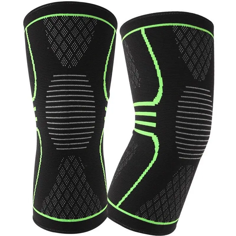Knitted sports knee pads, fitness running riding mountaineering