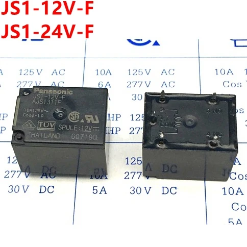 10PCS ORIGINAL JS1-24V-F 24VDC Panasonic Relay 5PINS 