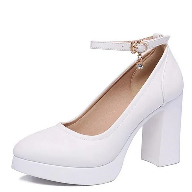 Tacón Nuevo High 9cm Cuero Cm 43 Alto Gran white 9 Mujer 6cm Alto Tamaño Heel 6 2019 Genuino Elegante 6cm Zapatos Caliente De balck Y 33 Black Moda x5g0f1Onq