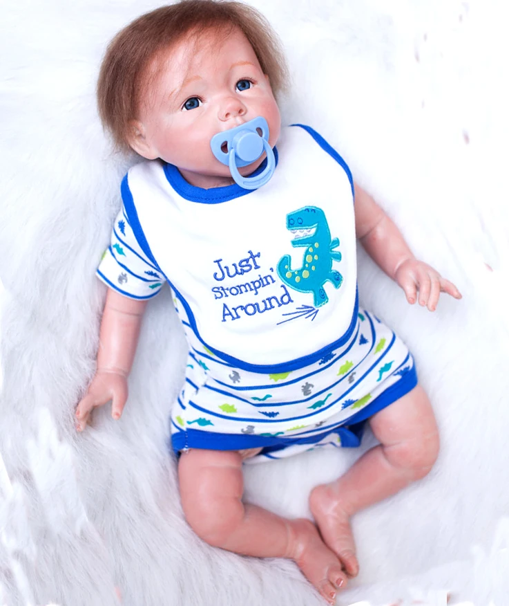 50 см Силиконовая виниловая Кукла Reborn Baby Реалистичная детская игрушка для