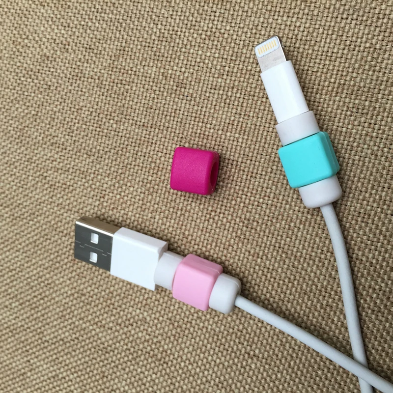 2 шт./лот USB кабель протектор Saver Наушники Шнур защита провода крышка 8Pin зарядное