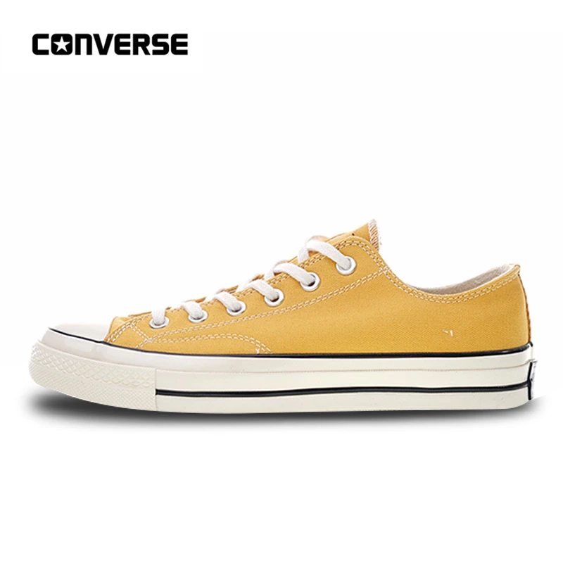 

Authentic Converse All Star 1970s Classic Canvas Low Top Skateboarding Shoes Unisex Anti-Slippery 162063C Yellow 35-44