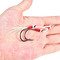 Gancho de Peso 10 a 20 Caixa Origem Auxiliar Gancho Qualquer Escolha Tamanho Amarrada Doméstico Mar Jigging Companheiro Pesca Equipamento 50 Pçs - Kit 14 20 # origem auxiliar gancho qualquer escolha