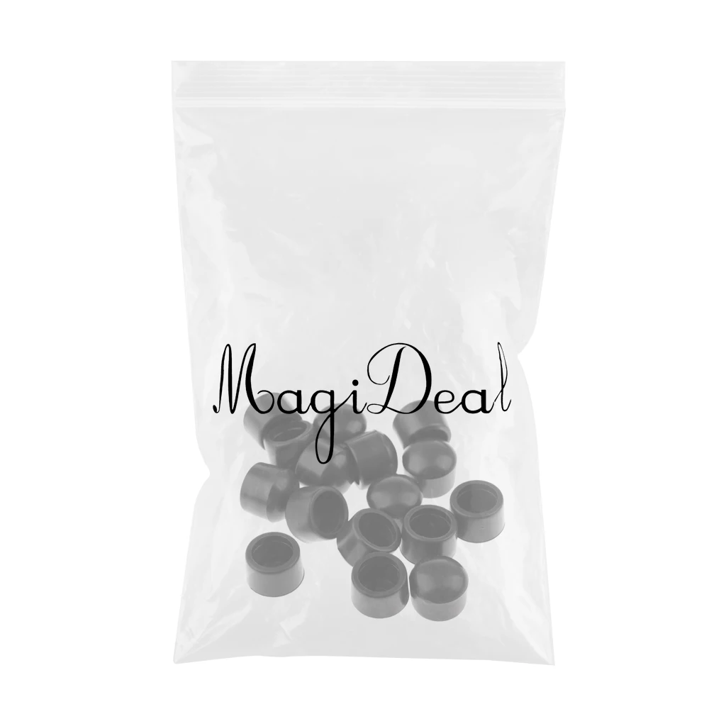 MagiDeal 16 × FOOSBALL Machine Rod End Caps, Table Football Rubber Caps 1/2 Inch Table Rod Lid End Cap Table Football Machine