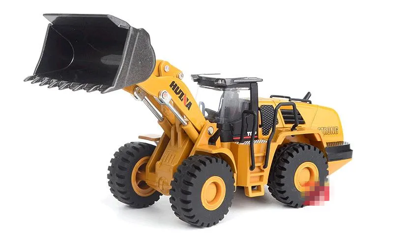 Koop Hoge simulatie legering techniek model voertuig, 1 50 Loader schop vrachtwagen speelgoed, metalen gietstukken, speelgoed voertuigen, gratis verzending