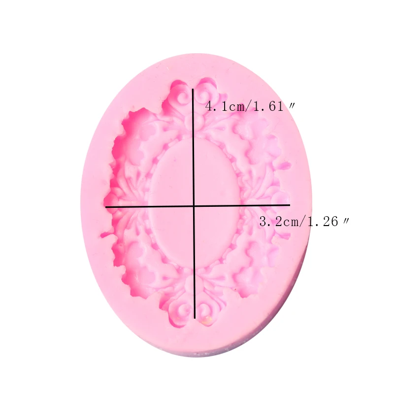 Ретро рамка Зеркало кружева шаблон силиконовой формы кружева фоторамка шоколадные вечерние инструменты для украшения торта DIY для кухни выпечки - Цвет: frame