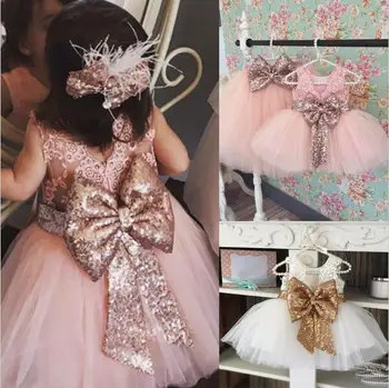 

Gorgeous Baby Events Party Wear Tutu Tulle Infant Christening Gowns Children's Princess Dresses For Girls Toddler Evening Dress
