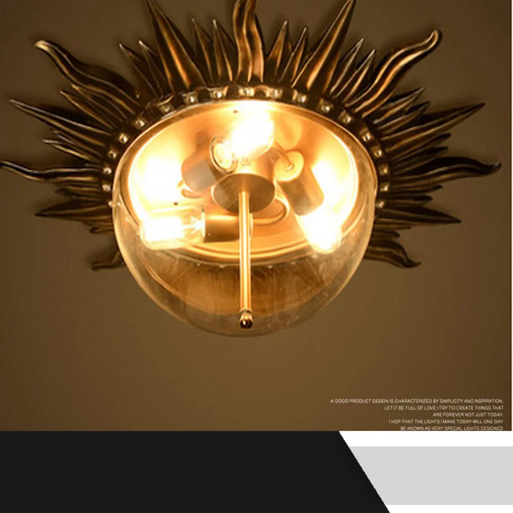 

Creative Bar Coffee Shop 3Lamp E27 Retro Style Iron Ceiling Lights 110/220V Bedroom Living Room Ceiling Lamps Led Stair Light