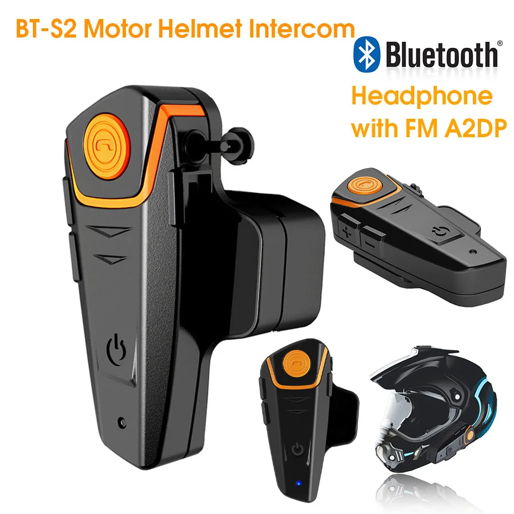 BETOWEY BT-S3 Intercom Moto Duo Pour 2 Casques Bluetooth Kit Main Libre