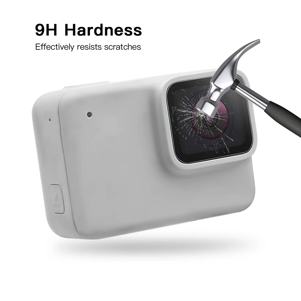 SHOOT-Double-Tempered-Glass-Lens-LCD-Screen-Protector-for-GoPro-Hero-7-Sliver-White-Camera-Protective (3)
