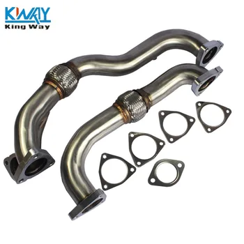 

FREE SHIPPING-King Way- Stainless Up Y Pipe For 08-10 Ford F250 F350 Super Duty 6.4L Powerstroke Diesel 8C3Z-6K854-A