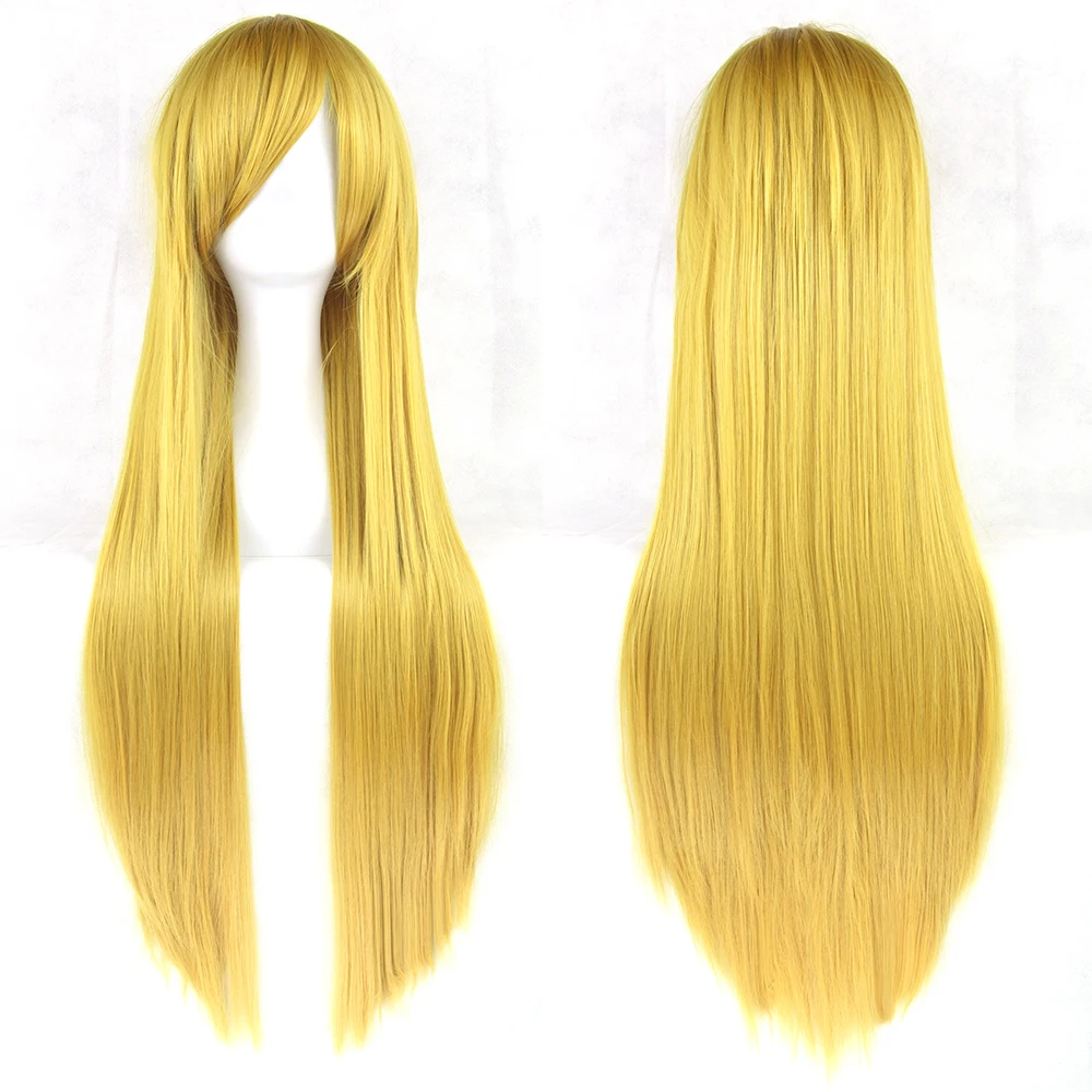 Soowee, 24 цвета, 80 см, длинные прямые женские вечерние волосы, красный и черный цвет, термостойкие синтетические волосы, косплей парик - Цвет: Естественный цвет