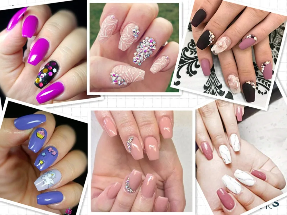 Pontas das Unhas Completa para Salão de Beleza e Diy Bags Atacado Curto Bailarina Caixão Falsos Unhas Falsas Claras Naturais Cobertura 100 3 Pontas Das Unhas Unhas Falsas Pontas Das
