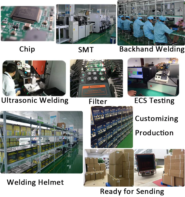 Функция проверки мощности Быстрый отклик фильтр долгий срок службы Сварочная маска Автоматическое затемнение сварочный шлем