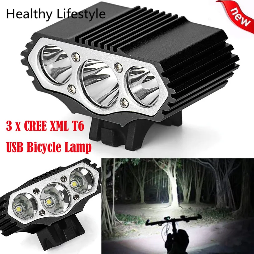 

12000 Lm 3 x XML T6 LED 3 Modes Bicycle Lamp Bike Light Headlight Cycling Torch Outdoor Bike Bicycle Light Accessories D#