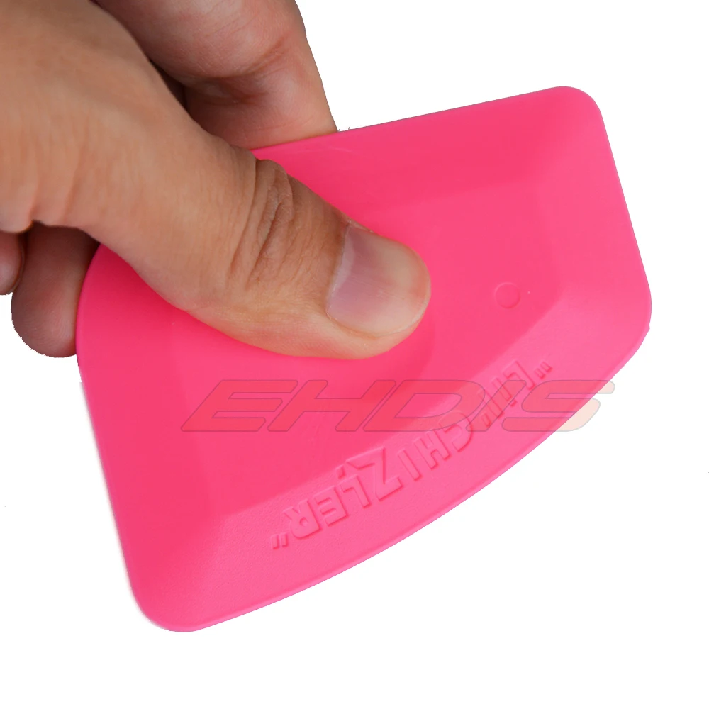 EHDIS Mini Pink Vinyl Squeegee LIL CHIZLER Vinyl Wrap Tools Snow Scraper Car Stickers Tints Tools