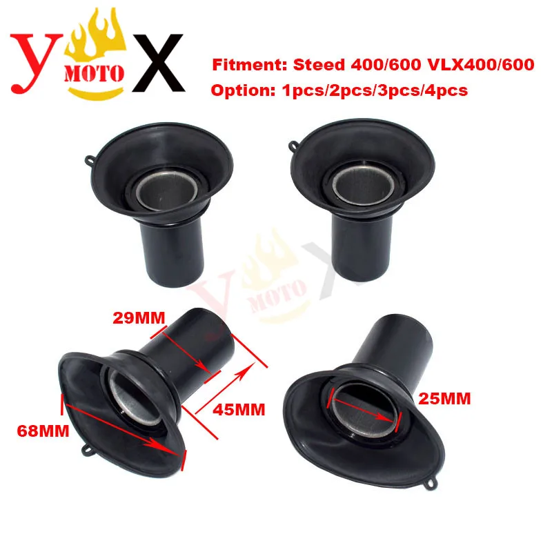 

VLX400 VLX600 90# Motorcycle Carburetor Piston W/ Vacuum Diaphragm Membrane Rubber For Honda Steed 400 600 VLX 400/600