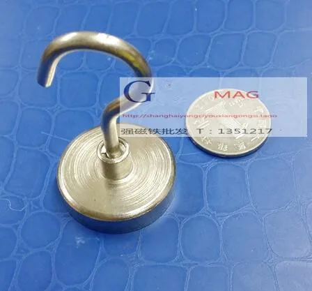 

6PCS D32 Strong Magnetic Hook Magnet for Hanging and Salvaging
