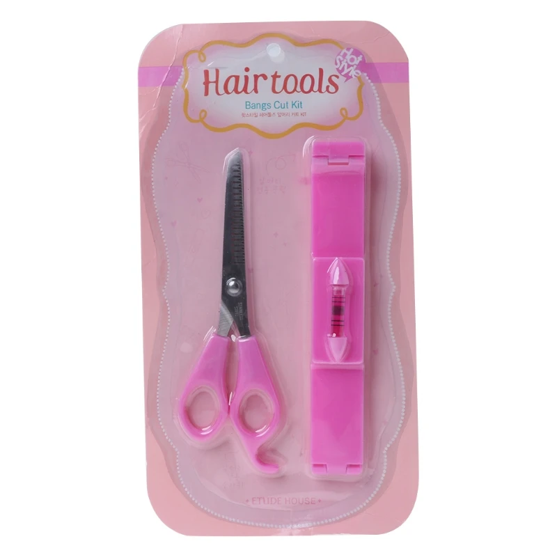 Women Girl Fashion Clipper Fringe Hair Cutting Guide Layer Bang Level