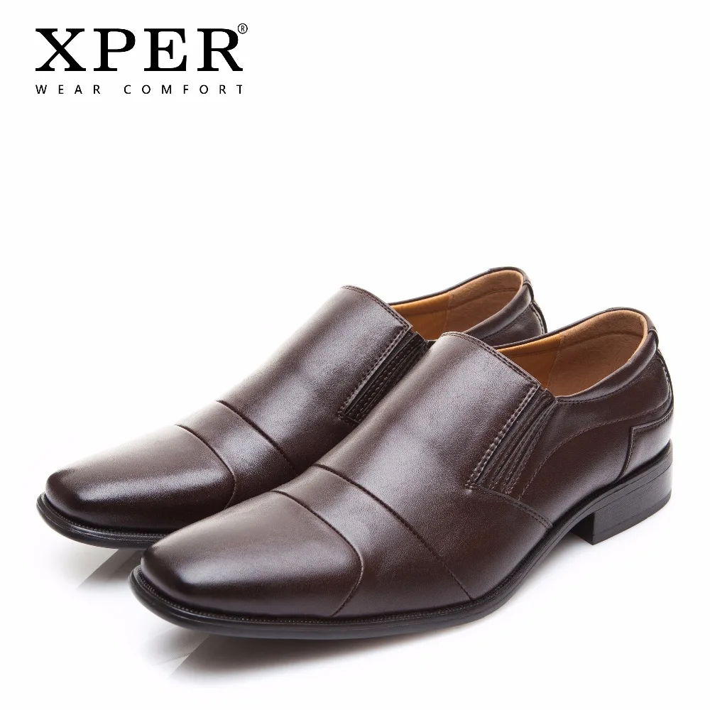 XPER/Новинка Мужские модельные туфли однотонная деловая Мужская Свадебная обувь