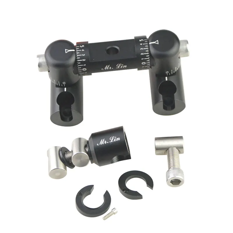 1pc Archery V Bar Adjustable Double Sided V Bar Compound Bow Adapter Shock Absorption Damper Stabilizer Shooting Accessory