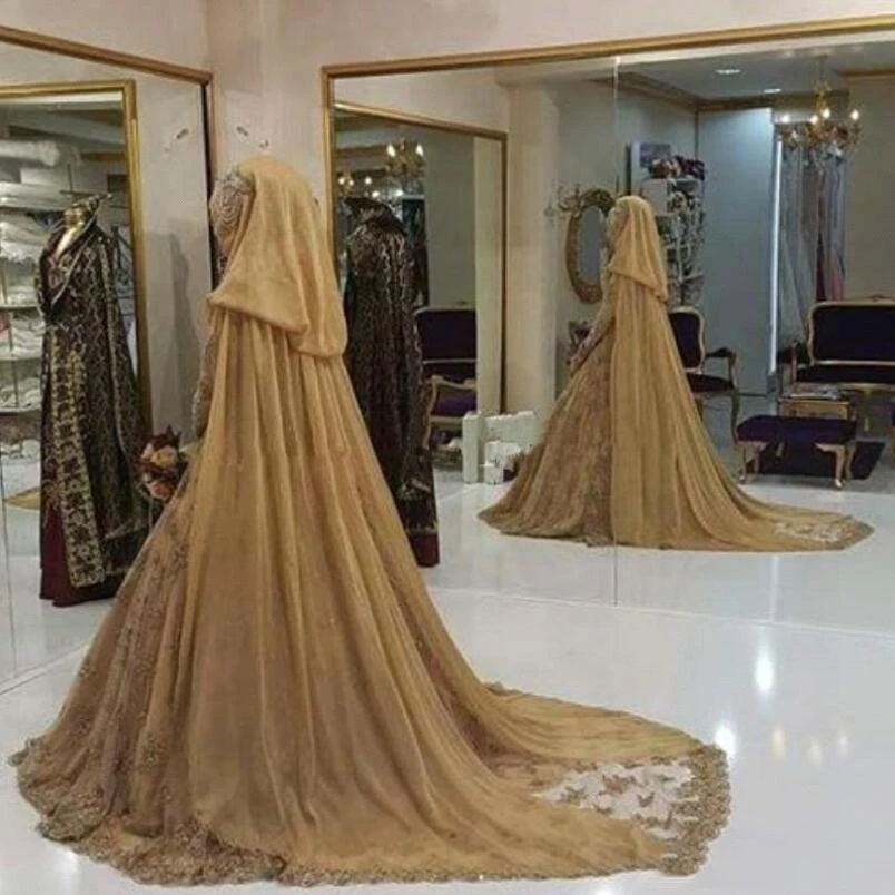 high-neck-long-sleeve-muslim-evening-dresses-2018-new-gold-arabic-dubai-pageant-party-gowns-vintage-lace-with-appliques-ba9064 (2)