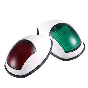 

2 Pcs Universal Navigation Light Lamp For Marine Boat Yacht LED Bulb Black/White Housing Signal Light Modern Style