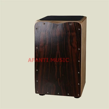 Afanti Music Rosewood  Birch Wood  Natural Cajon Drum (KHG-160)